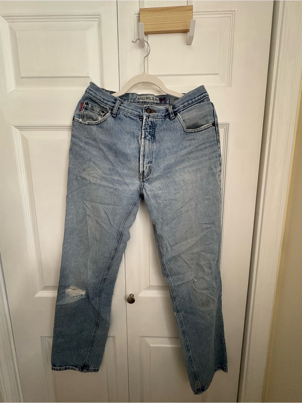 Bugle Boy Light Blue Straight Leg Men's Jeans